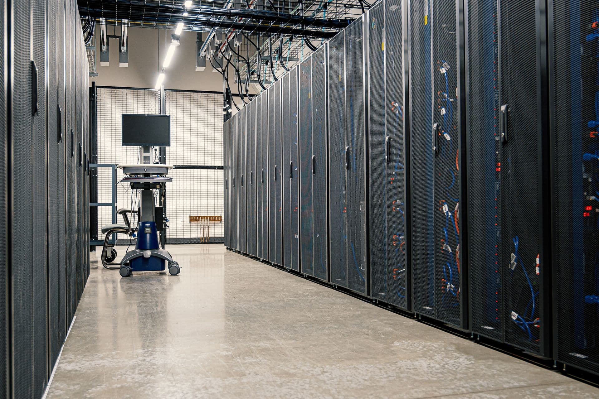 Secure data center server racks